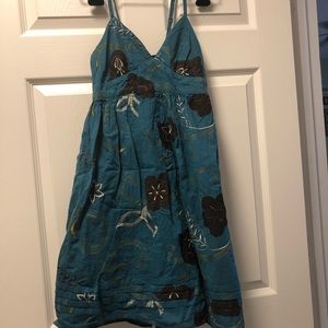 Knee length teal dress